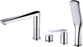 Смеситель на борт ванны Boheme Venturo хром 370