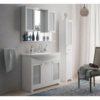 Зеркало-шкаф Corozo Прованс 105см белый SD-00000469