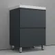 Тумба под раковину напольная Style Line Манхэттен ЛС-00002378 60 см графит