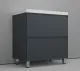 Тумба под раковину напольная Style Line Манхэттен ЛС-00002372 80 см графит