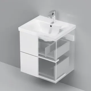Тумба под раковину Am.Pm Gem  M90FHX0502WG подвесная белый глянец 50  см