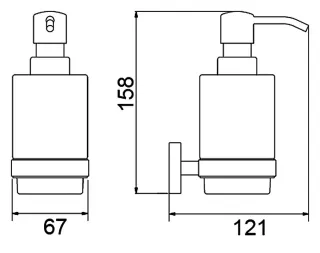 Дозатор Timo Saona 13039/19 розовое золото