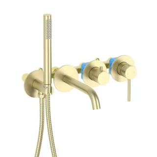 Смеситель для ванны Aquatek Европа AQ1344BG золото шлифованное