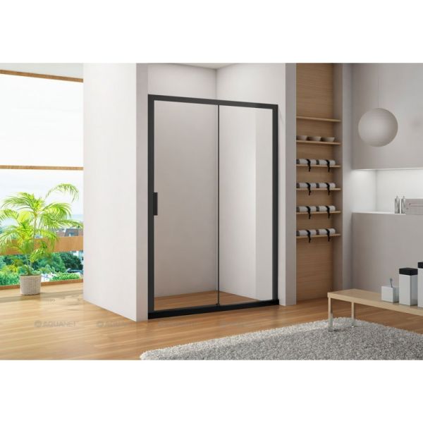 Душевая дверь Aquanet Pleasure AE60-N-140H200U-BT 225500 140 см профиль чёрный стекло прозрачное