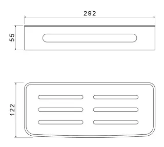 Полка Timo Luiro 18578/18 чёрное золото