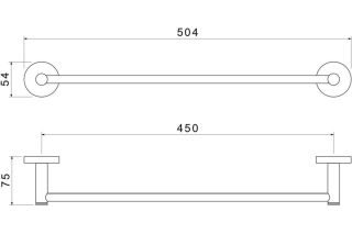 Полотенцедержатель Aquatek Европа AQ4120MB черный