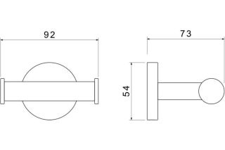 Крючок Aquatek Оберон AQ4202MB черный