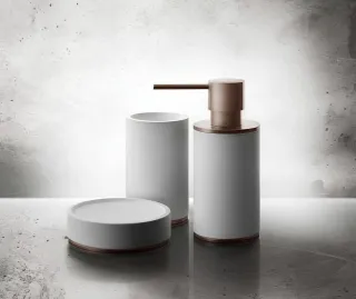 Стакан Gessi 316 54731.726 белый/брашированная бронза