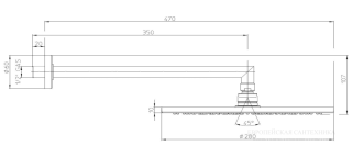 Верхний душ Bossini Cosmo H70596H.030 28 см хром