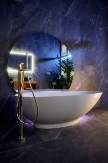 Напольный смеситель для ванны Gessi Anello 63328.031 хром