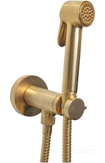 Гигиенический душ Bossini Paloma Brass Mixer Set E37005.043 золото шлифованное
