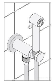Гигиенический душ Bossini Paloma Flat E37015.030 хром