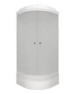 Душевая кабина Triton Вельвет Щ0000063055 90x90 см профиль белый стекло матовое