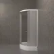Душевой уголок Triton Вельвет Щ0000064624 80x80 см профиль белый стекло матовое