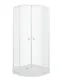 Душевой уголок Triton Ультра Щ0000061796 100x100 см профиль белый стекло прозрачное