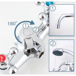 Смеситель для ванны и душа Frap F2619-3 хром