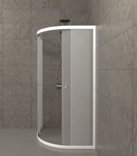 Душевой уголок Triton Вельвет Щ0000064626 80x80 см профиль хром стекло матовое