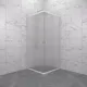 Душевой уголок Triton Вельвет Щ0000071052 80x80 см профиль белый стекло матовое