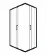 Душевой уголок Triton Фикс Щ0000067442 120x80 см профиль чёрный стекло прозрачное