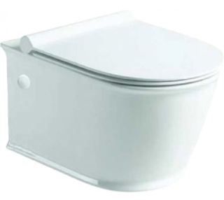 Унитаз подвесной SantiLine SL-5009 безободковый белый