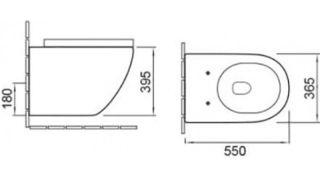 Унитаз подвесной SantiLine SL-5002 сиденье с микролифтом белый