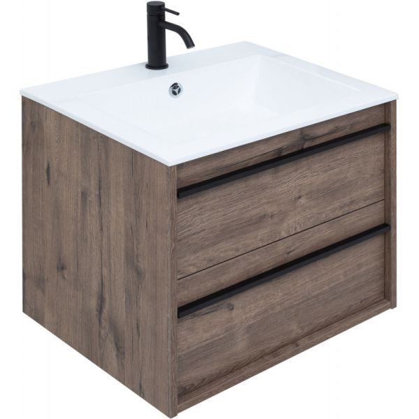 Тумба под раковину Aquanet Lino 253910 60 см дуб веллингтон