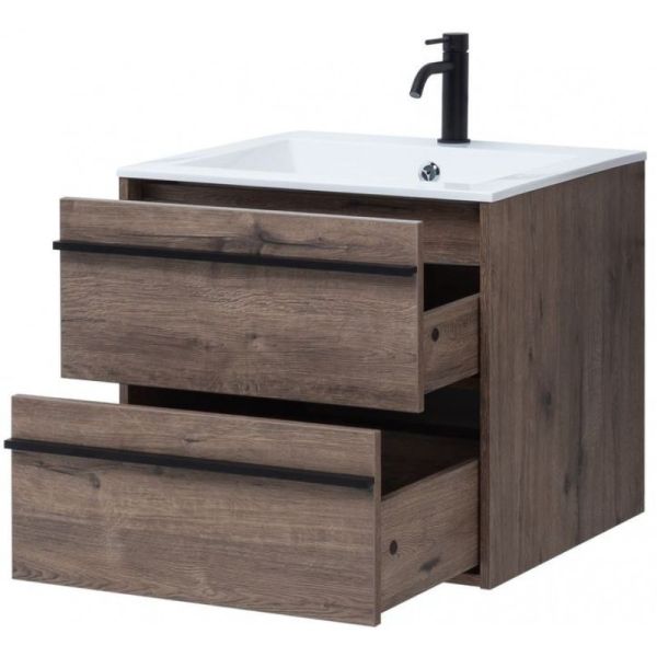 Тумба под раковину Aquanet Lino 253910 60 см дуб веллингтон