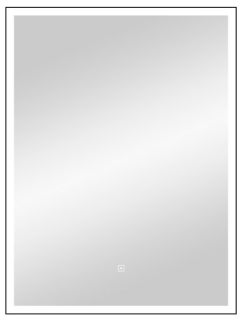 Зеркало с подсветкой Continent Frame Black ЗЛП1609 с сенсорным выключателем 70см чёрный