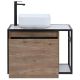 Тумба под раковину Aquanet Nova Lite Loft 261658 L 75 см дуб рустикальный