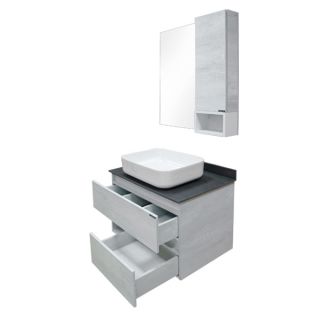 Comforty Зеркало-шкаф "Прага-75" дуб белый