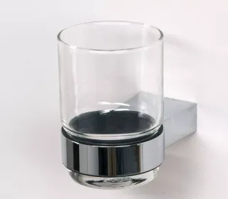 Стакан с держателем Aquanet 187060 хром