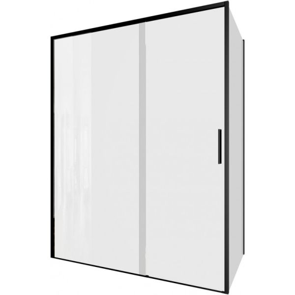 Душевой уголок Aquanet Pleasure Evo AE65-150x100-BT 346128 150x100 см профиль чёрный матовый стекло прозрачное