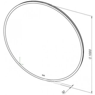 Зеркало RGB LED Aquanet Арт 334364 100 см