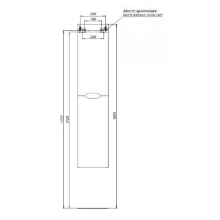 Пенал Aquanet Практика 330461 30 см белый матовый