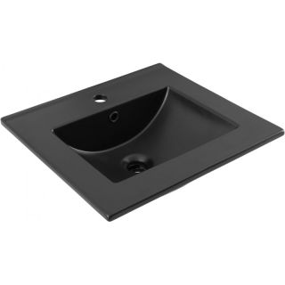 Раковина Aquanet Flat 329252 50 см чёрный матовый