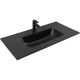 Раковина Aquanet Flat 329256 90 см чёрный матовый