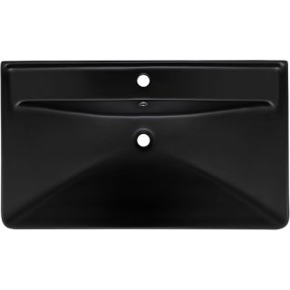 Раковина Aquanet Ирис 329249 80 см чёрный матовый