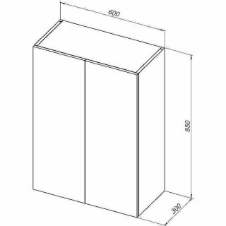 Шкаф Aquanet Вега 329128 60 см белый глянец