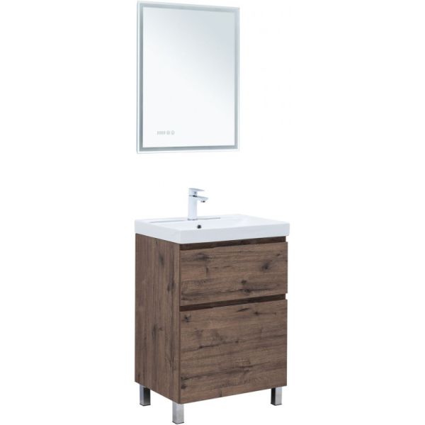 Тумба под раковину Aquanet Алвита New 344127 60 см дуб веллингтон табак