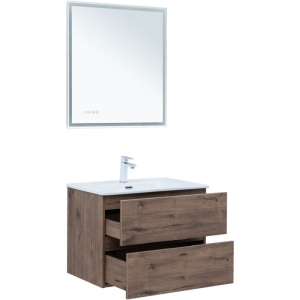 Тумба под раковину Aquanet Алвита New 334185 70 см дуб веллингтон табак