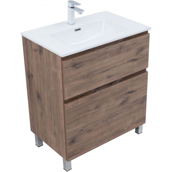 Тумба под раковину Aquanet Алвита New 344128 70 см дуб веллингтон табак
