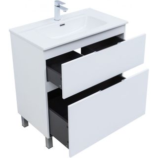 Тумба под раковину Aquanet Алвита New 344134 80 см белый матовый