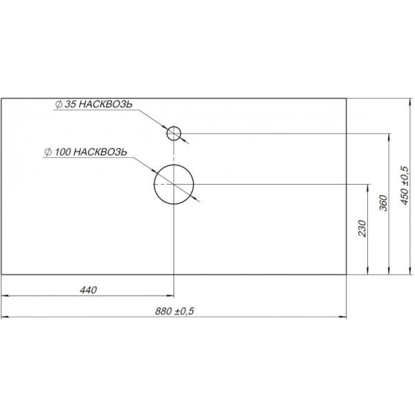 Столешница Aquanet Nova Lite 257614 90 см серый