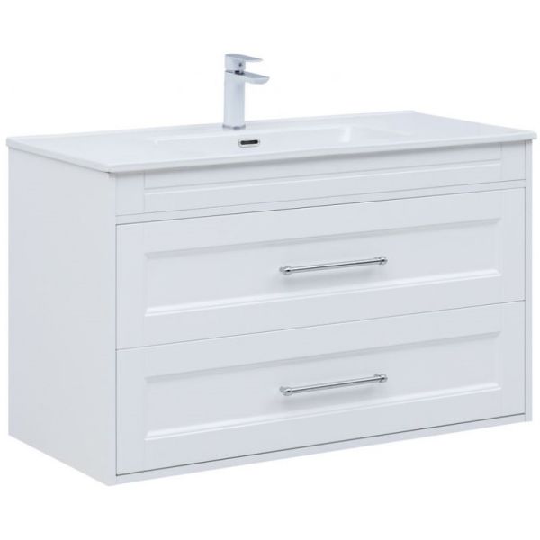 Тумба под раковину Aquanet Бостон New 306369 100 см белый сатин