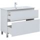 Тумба под раковину Aquanet Вега 344125 100 см белый глянец