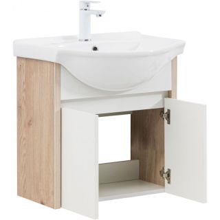 Тумба под раковину Aquanet Сидней 345121 60 см дуб кантри/белый