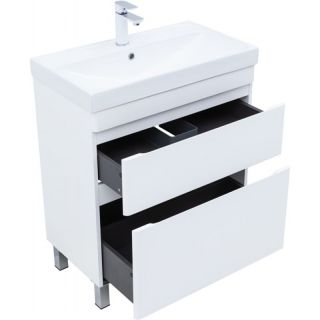 Тумба под раковину Aquanet Слим 346043 70 см белый сатин