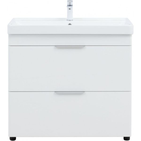 Тумба под раковину Aquanet Ирис New 336309 90 см белый глянец
