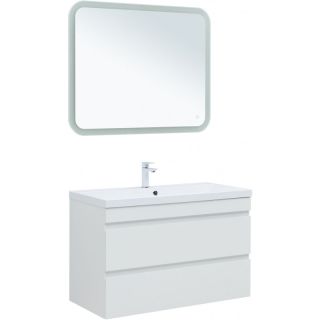 Тумба под раковину Aquanet Нота New 335420 100 см белый глянец