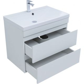 Тумба под раковину Aquanet Нота New 335418 75 см белый глянец